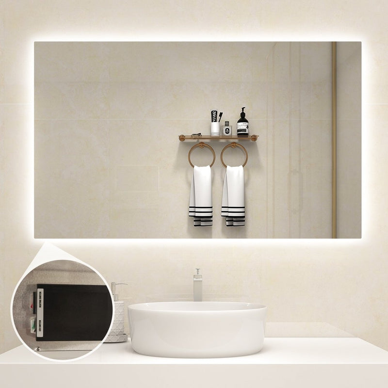 Spiegel infrarood verwarming met LED verlichting